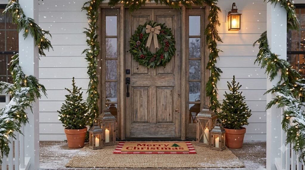 christmas doormat layering