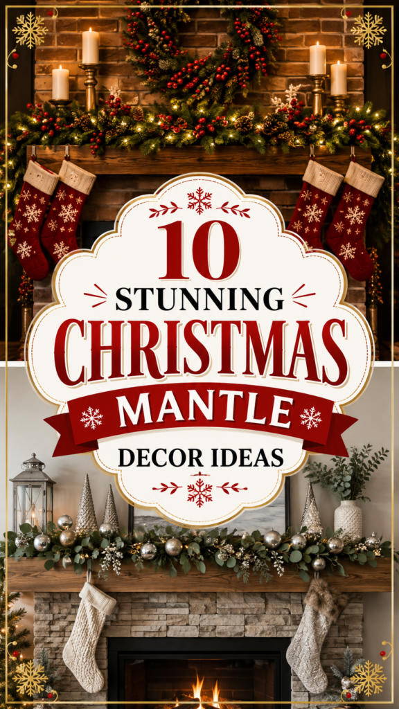 10 Beautiful Christmas Mantle Decor Ideas to Make Your Fireplace the Heart of the Holidays 10 Stunning Christmas Mantle Decor Ideas to Elevate Your Holiday Living Room