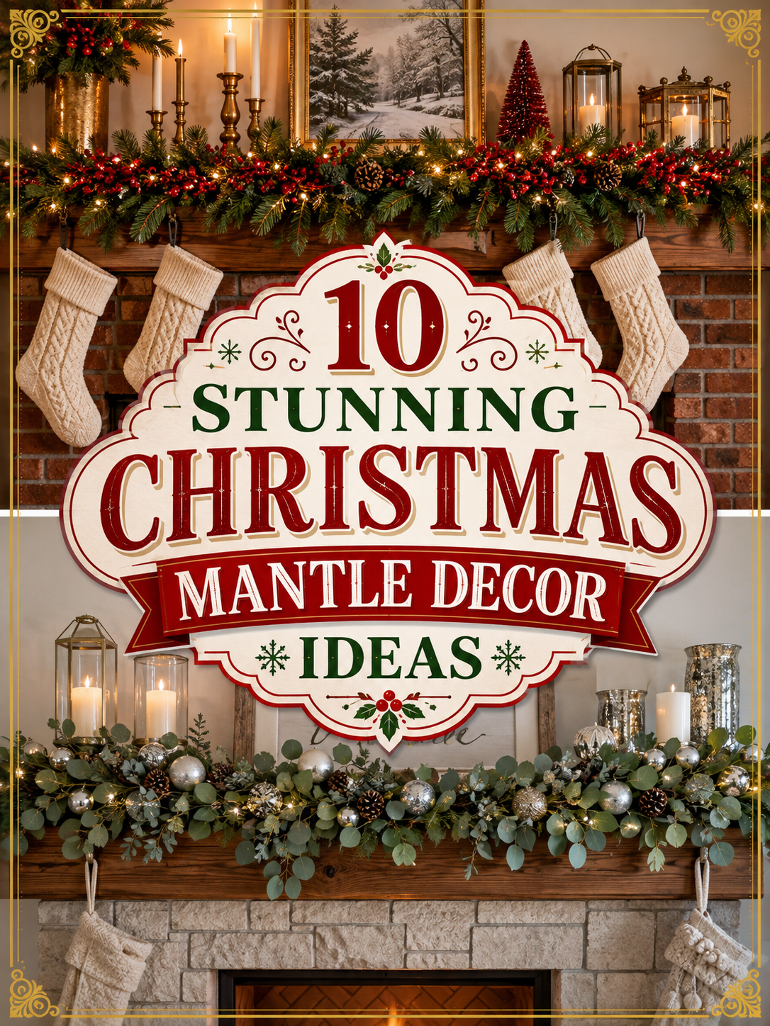 10 Beautiful Christmas Mantle Decor Ideas to Make Your Fireplace the Heart of the Holidays